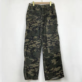 Jeans camouflage High Street Tooling Pantalons amples Pantalons larges Pantalons droits vert armée Pantalons décontractés
